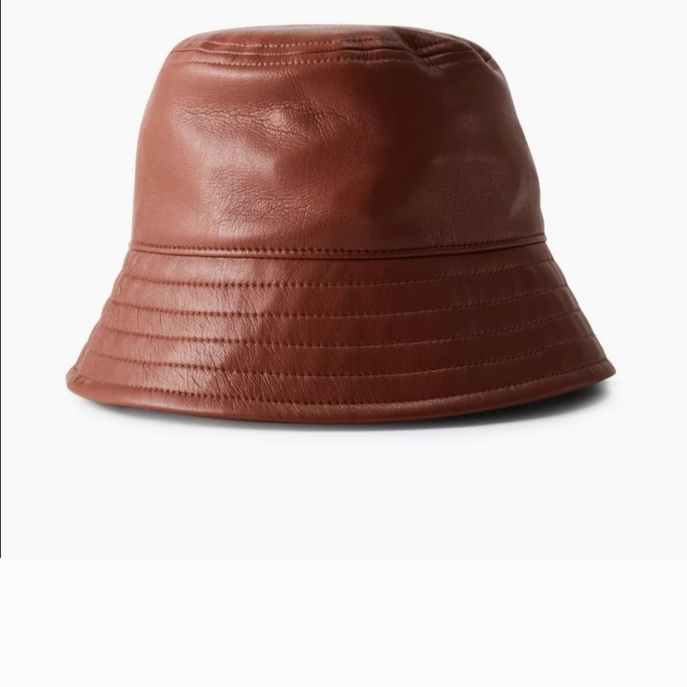 Babaton xs faux leather hat